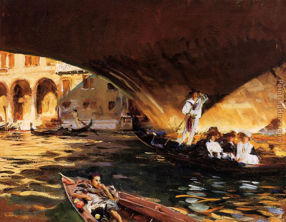 The Rialto Grand Canal painting - John Singer Sargent The Rialto Grand Canal art painting